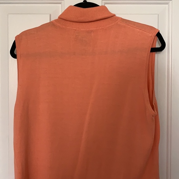 CITY SILK KNITWEAR SLEEVELESS SWEATER TURTLENECK - Picture 4 of 6
